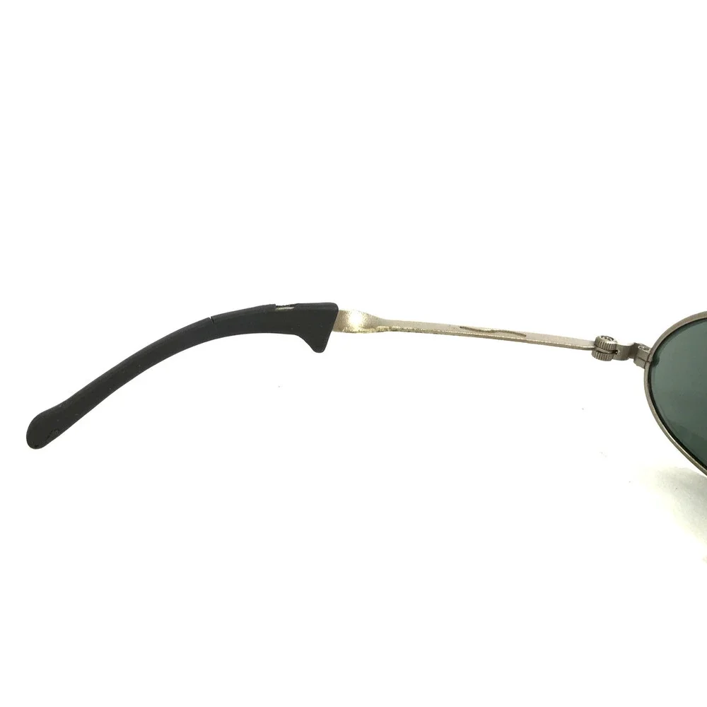 Vintage B&L Ray-Ban Sunglasses Orbs W2178 Polished Pewter Oval Bausch & Lomb